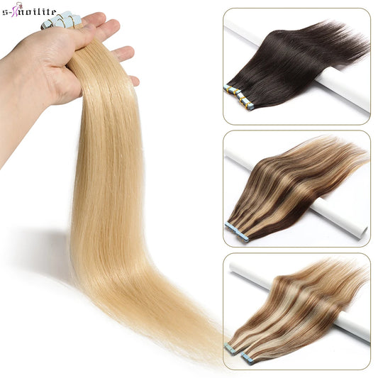 High Quality Tape In Seamless Invisible Double Sided Human Hair Extensions