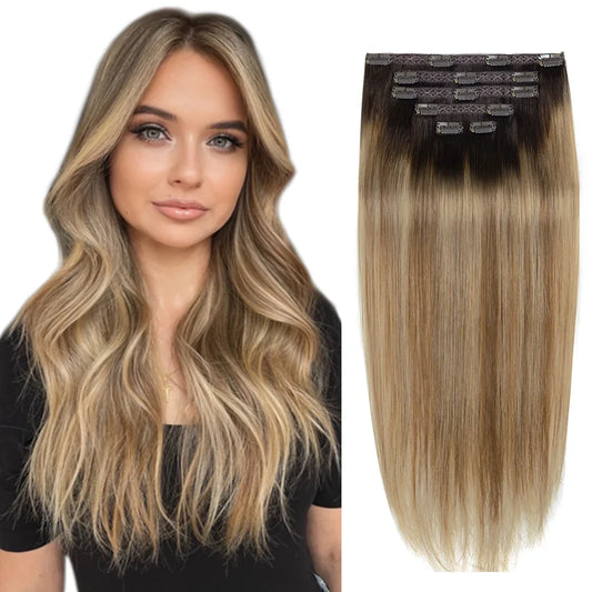 High Quality Clip in Human Hair Remy Hair Extensions